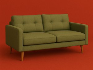 Green sofa